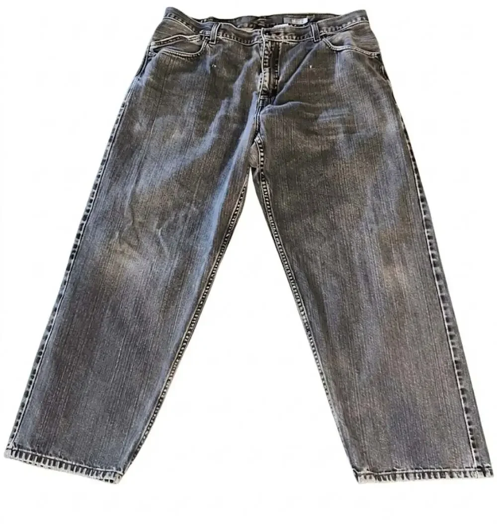 Levi's SilverTab Vintage Baggy Black Washed Denim Jeans W40 L32